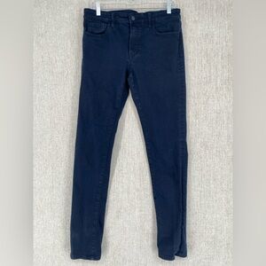 UNIQLO Jeans 32X34 Blue Denim Slim Fit Mid Rise Ultra Stretch Skinny‎